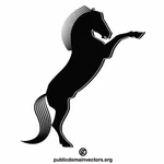 Cavallo di stallone nero