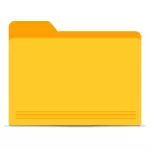 Pusty folder żółty
