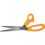 Векторная иллюстрация открытой оранжевый ножницы