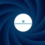 Blue abstract background with white circle