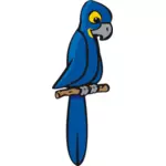 الأزرق macaw ناقلات قصاصة الفن