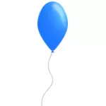 Blauwe kleur ballon vector afbeelding