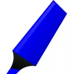 向量剪贴画的蓝色荧光笔