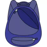حقيبة المدرسة الزرقاء
