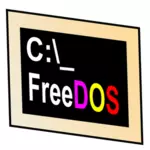 صورة متجه رمز DOS الحرة