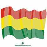 Bolivia flagga clipart