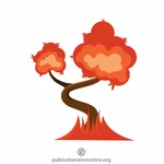 Bonsai tree vector graphics