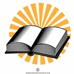 Open boek clip art logo