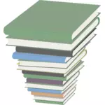 Pile of books vector image