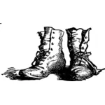 Leather boots vector image