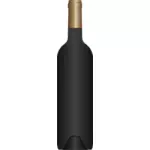 Векторная графика из черной бутылки вина