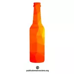 Imagen de vector de silueta de botella