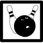 गेंदबाजी प्रतीक वेक्टर छवि