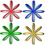 Selection of bows vector image