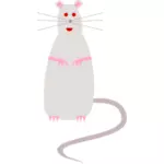 Vektorritning av råtta - tecknad stil