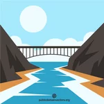 Ponte sulla foce del fiume
