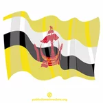 Bruneis nationella flagga