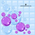 Burbuja de jabón prediseñadas de vector
