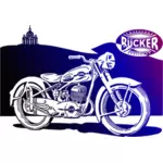 Motorcykel vektor ClipArt