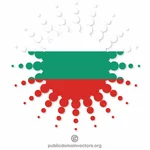बल्गेरियाई झंडा हाफटोन आकार
