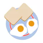 Telur dan roti panggang