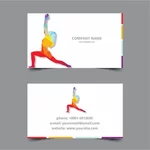 Cartão de visita de aulas de ioga