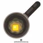 Boter in een pan