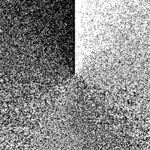 Illustration av gradient skuggade svart och vit kvadratisk form