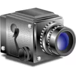 Vektori ClipArt klassinen vanhan tyylin manuaalinen valokuvaus kamera