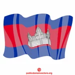 Kamboçya ulusal bayrağı