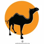 Afbeelding van de kameel silhouet