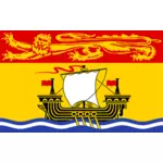 New Brunswick bayrak çizim vektör