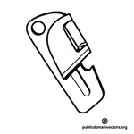 Can opener vector clip art
