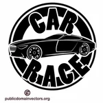 Автомобиль гонки логотип