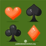 Poker kort symboler