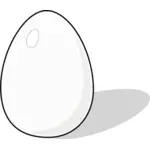 Vector Illustrasjon av en kylling egg