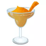 Gulrot Margarita cocktail vektorgrafikk