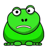 Sarjakuva vihreä sammakko