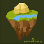 Rock island vector afbeelding