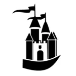 Castle silhouette vector image