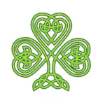 Celtic tiga berdaun seni klip shamrock vektor