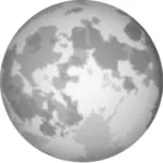 Хэллоуин ярко полная луна векторное изображение