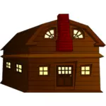 Halloween horror casa vectorul miniaturi