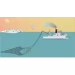 Barco de pesca pequena