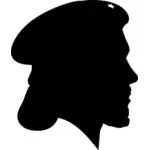 Che Guevara silhouette vector image