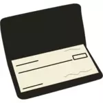 ケースのベクトル画像の小切手帳