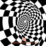 Checkered whirl vector