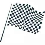 Geruite vlag icoon vector afbeelding