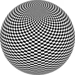 Sphere with pattern