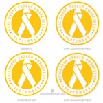 Childhood cancer awareness month sticker